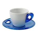 Bialeti Porcelain & Espresso Cup and Saucer Set for Four