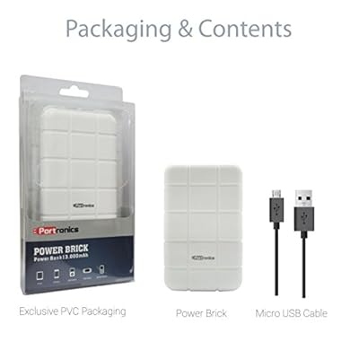 Portronics Power Brick 13000mAH Power Bank (White)