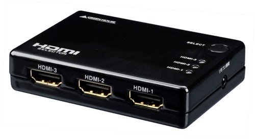 グリーンハウス HDMIセレクタ Input3+Output1ポート GH-HSW301