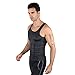 Hoter Mens Body Shaper Slimming Vest, Men's Compression Base Layer Slim Compression Muscle Tank Shapewear Grey