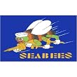 Seabees flag 3ft x 5ft Polyester