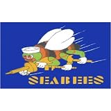 Seabees flag 3ft x 5ft Polyester