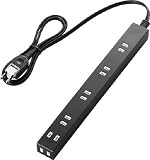 エレコム　スリムタップ／６個口／１ｍ／ホワイト　4077393　TSL2610WH