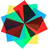 (Set of 12) Transparent Color Correction Gel Filter / Colored Overlays / Tinted Plastic Film Sheet, Full Page 8&frac12;" x 11"