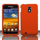 Samsung Epic Touch 4G 4-G D710 D-710 / Galaxy S2 S-2 Orange Rubber Feel Sna ....
