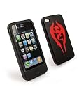 Tuff-Luv Kunstleder Tasche 'Apocalypse' inklusive Displayschutz f&uuml;r (Apple iPhone 4 / 4G) in Schwarz - 'Guardian'