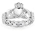 Women's Stainless Steel Claddagh with Celtic Knot Ring (4mm) - Sizes 5 - 12