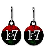 FEBRUARY 17 LIBYA FREEDOM Politics 2-Pack of 1 Zipper Pull Charms