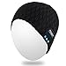 Rotibox Bluetooth Beanie Hat, Winter Outdoor Sport Premium Knit Cap with Wireless Stereo Headphone Headset Earphone Speaker Mic Hand-Free Compatible with iPhone Samsung Android Cell Phones - Black