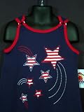 Good Lad Spring/Summer Toddler Girls/Girls New Red White and Blue Embroidered Fourth of July Dress Patriotic Dress