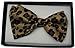 Leopard Tuxedo Bow Tie Pre Tied Plastic Clip
