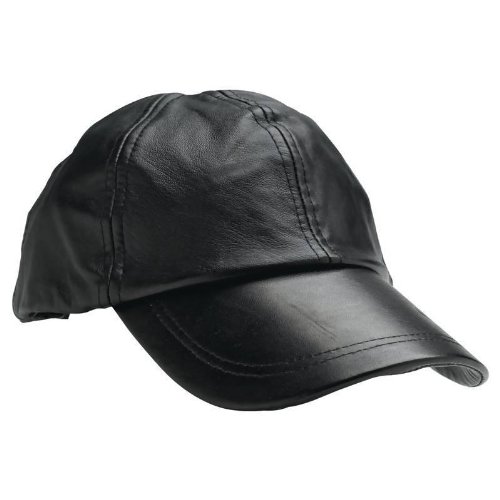Giovanni Navarre Solid Genuine Leather Baseball Cap