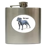 Pit Bull Hip Flask (6 oz)