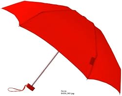 Leighton Genie Manual Open/Close Umbrella, Red