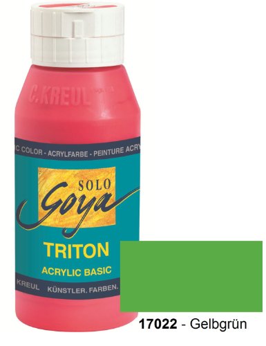 Solo Goya 17022 - Triton Acrylic Basic Flasche 750 ml, Gelbgr&uuml;n Preisvergleich