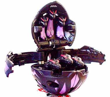 Bakugan B2 Bakuswap Loose Black Exedra Figure 660g