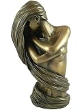 CHARLOTTE Art Nouveau Bronze Sculpture by O.Tupton - Anniversary Gift Idea!