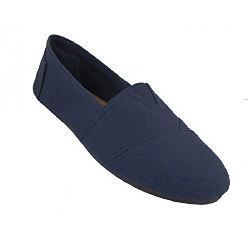 Easy USA Mens S308M Navy 360m Canvas Slip on - 9 D(M) US