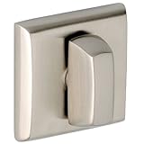 Baldwin 6762 Interior and Entrance Thumb turn Lock with Backplate for 3" Doors, Satin Nickel Baldwin