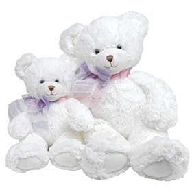 10" Dena-White Plush Bear (Large)