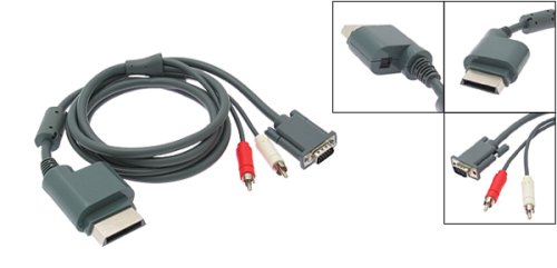 : Sumnique Xbox 360 VGA Component Audio Cable & 2RCA & 1 Year Warranty
