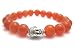 Carnelian Buddha Stretch Bracelet
