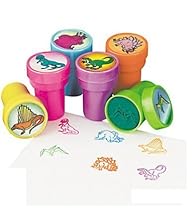 Fun Express Assorted Dinosaur Stampers - 24 Pieces
