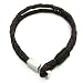 Brown Dual Cord Braided Leather Bracelet With T Clasp - Silky Smooth and Cool!