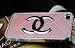 New Limited Edition Chanel Pink with Gold Frame Leather Case for Iphone 4/4s
