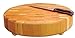 Catskill Craftsmen Wood End Grain Round Cutting Slab with Feet
