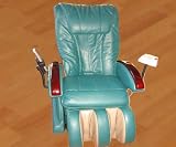 Santo Massagesessel mit Ion-Generator (mit natürlichen Anionen) türkis Massage Shiatsu Gesundheit Gravity vital fit Büro