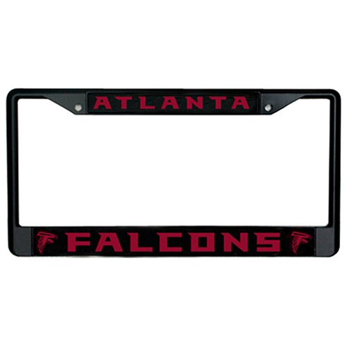 Atlanta Falcons Black Metal License Plate Frame