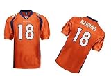 Denver Broncos Jersey#18 Peyton Manning Orange Football Authentic Jerseys (Kids Size Available) Kids Xl