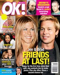 OK Weekly Magazine Jennifer Aniston & Brad Pitt March 5, 2007 Issue (Jennifer Lopez, Ryan Seacrest, Martha Stewart)