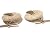 Jasper Cufflinks 03 Stone Spotted Pink Fashion Donut Silver Tab Brass Rock Crystal Healing