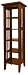 Mission Style 5 Shelf Media Storage Tower in Cherry Finish