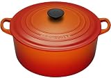 Le Creuset Cast Iron Round Casserole, Volcanic, 28 cm from Le Creuset