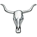 GIFTCOMPANY STIERKOPF AUS ALUMINIUM IN SILBER HIRSCHKOPF WINDHUK
