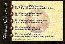 Wise and Otherwise Board Game