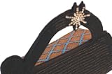 Exquisite Hand Embroidered & Beaded Vegan Clutch The Star Available in Black & Diamonds or Tan & Turquoise