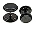 SURGICAL STEEL FAKE PLUG WITH ANODIZED BLACK 4g/5.0mm - Sold Individually