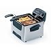 Presto 05466 ProFry Stainless-Steel Dual-Basket Immersion-Element 12-Cup Deep Fryer