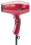 Parlux 3500 - Supercompact - Sèche-Cheveux Professionnel - Édition Céramique & Ions - Rouge