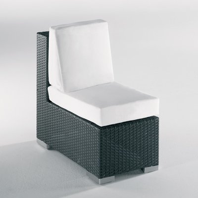 Ambon Cubes Polyrattan-Lounge Modul 3 in schwarz