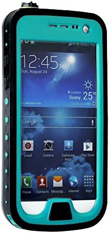 Samsung S4 Mini Case, Weggo Full-Body Waterproof Shockproof Dirtproof Durable Full Sealed Protection Case Cover With Kickstand For Samsung Galaxy S4 Mini I9190 I9192 I9195 I9198 - Teal