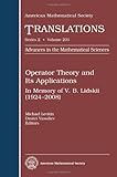 Operator theory and its applications : in memory of V.B. Lidskii (1924-2008)