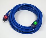 50' 12/3 SJTW Pro Glo Lighted Extension Cord w/CGM Blue