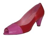 Produkt-Bild: Lise Lindvig Peeptoe Charlott rot Leder rosa fuchsia