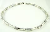 Kitchen & Housewares : Mens Womens Surf Style Silver Colour Bead Necklace