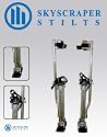 SkyScraper Stilts&reg; Professional Grade Drywall / Painter Aluminum Stilts 15 to 23